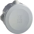 HAGER BOCCHIOTTI - Cassetta di derivazione IP44 grigia diametro 80x40 IP44 02 GRI GWT960