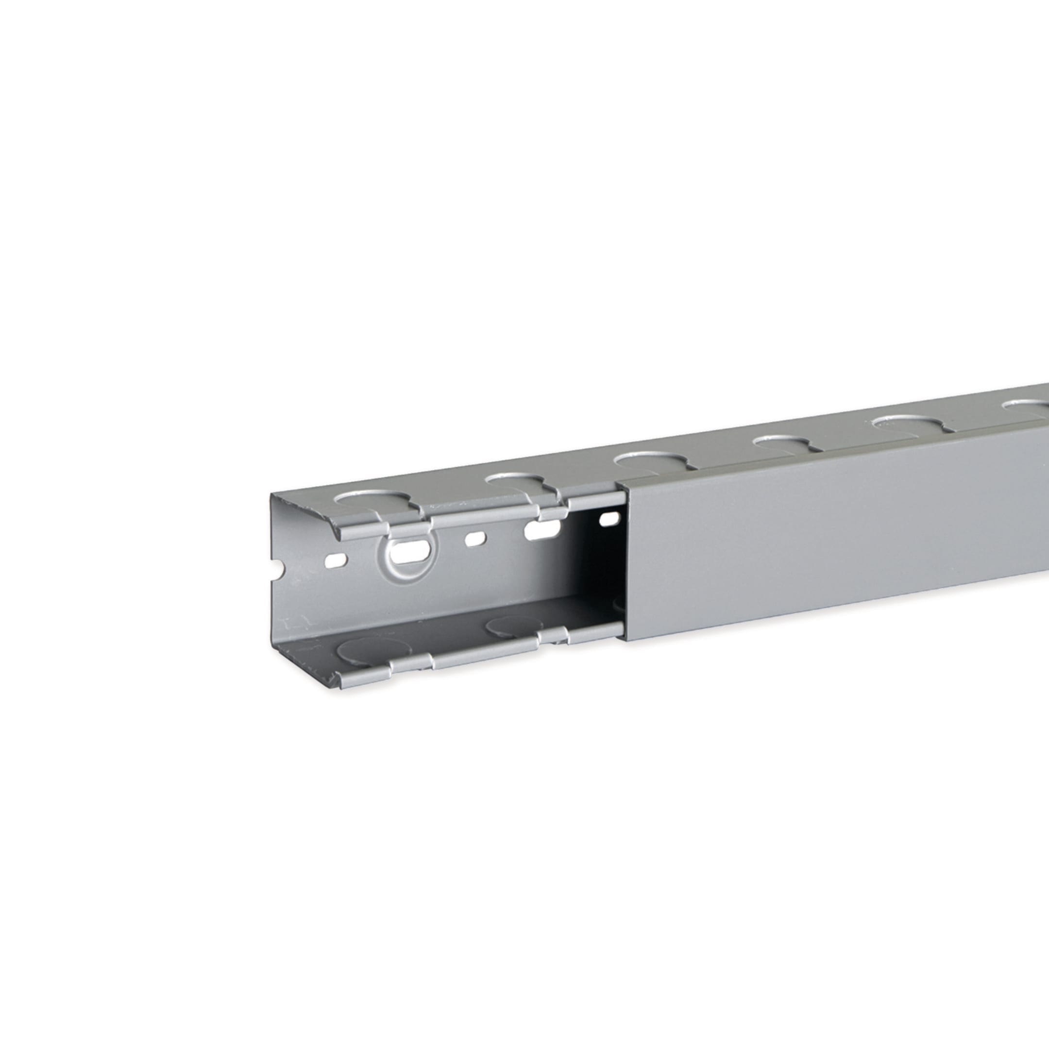 HAGER BOCCHIOTTI - TPD 50x50 G Canaletta con pretranciature laterali Ø 18mm e Ø 23mm GRIGIO