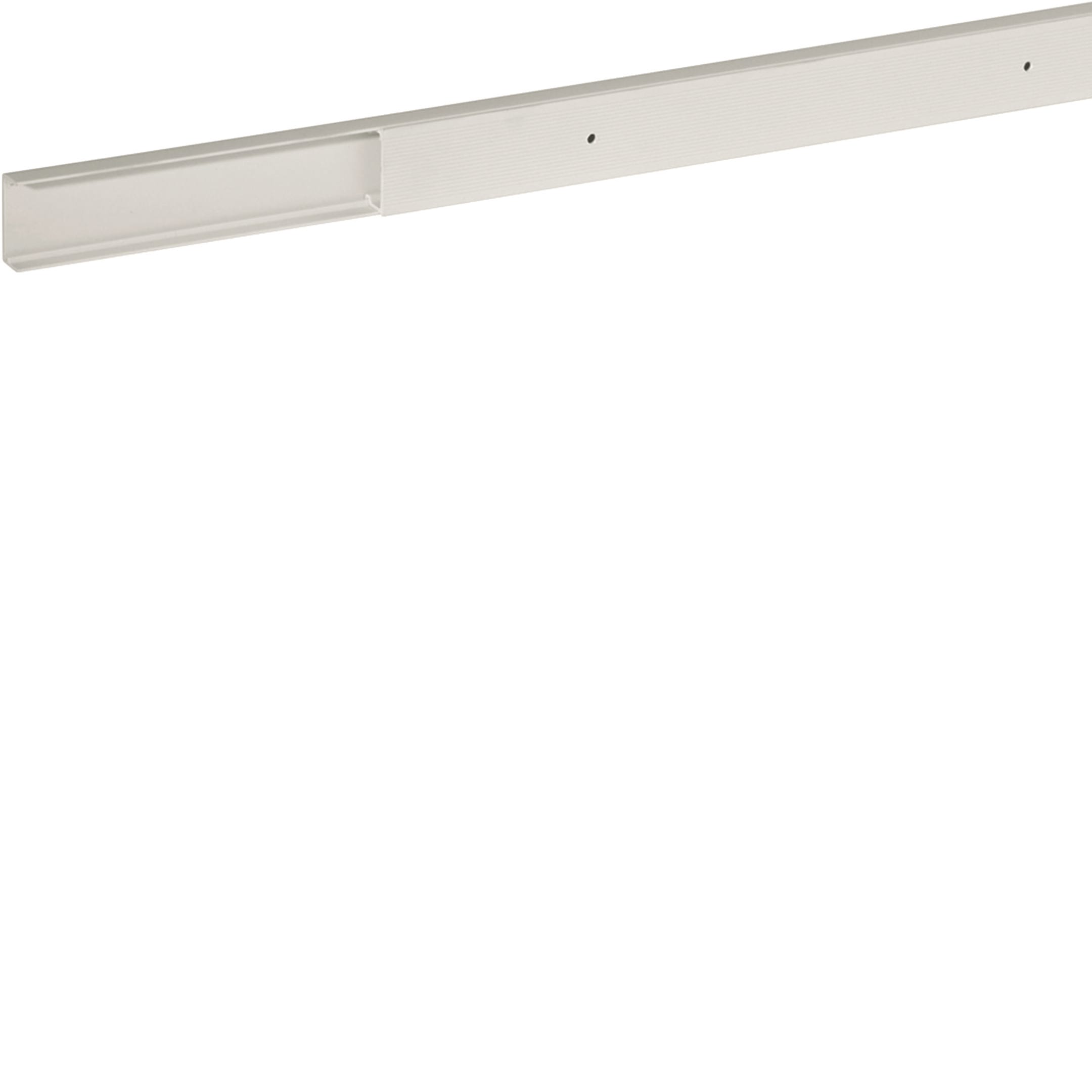 HAGER BOCCHIOTTI - Minicanale monoscomparto con coperchio avvolgente bianco TMU 22/1x10 W