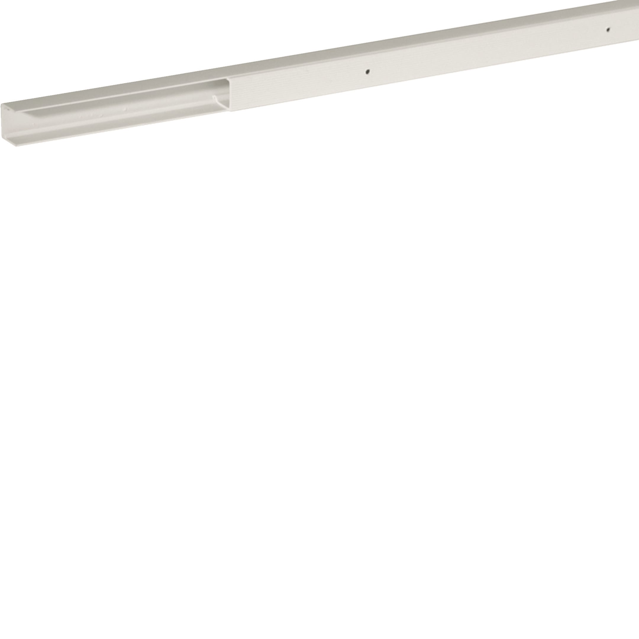 HAGER BOCCHIOTTI - Minicanale monoscomparto con coperchio avvolgente bianco TMU 15/1x17 W