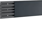 HAGER BOCCHIOTTI - Canale battiscopa/cornice 5 scomparti 127x28mm nero ardesia TBA A