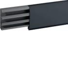 HAGER BOCCHIOTTI - Canale battiscopa a 3 scomparti 81,5x22,5mm nero ardesia TBN A