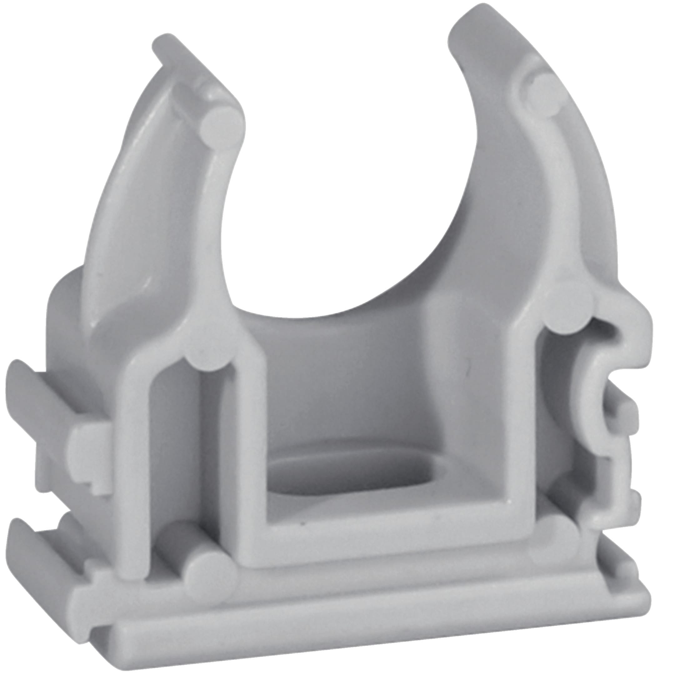 HAGER BOCCHIOTTI - Supporto fissatubo a scatto per tubi rigidi Halogen Free grigio FISN20