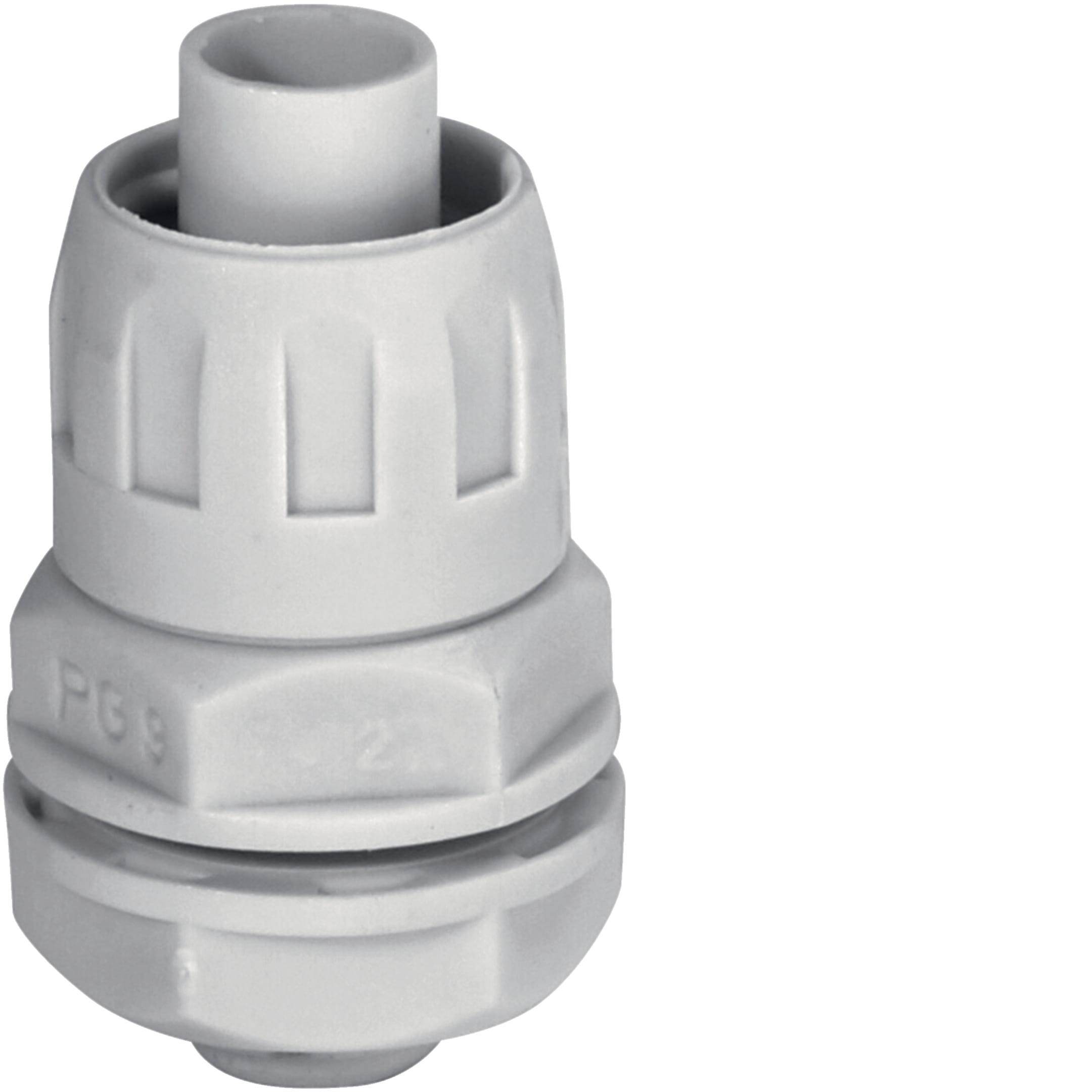 HAGER BOCCHIOTTI - Raccordo girevole guaina spiralata-scatola IP65 passo PG9 grigio RPG10