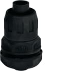 HAGER BOCCHIOTTI - RPGN 35 Raccordo dritto girevole guaina spiralata/scatola IP65 passo PG NERO