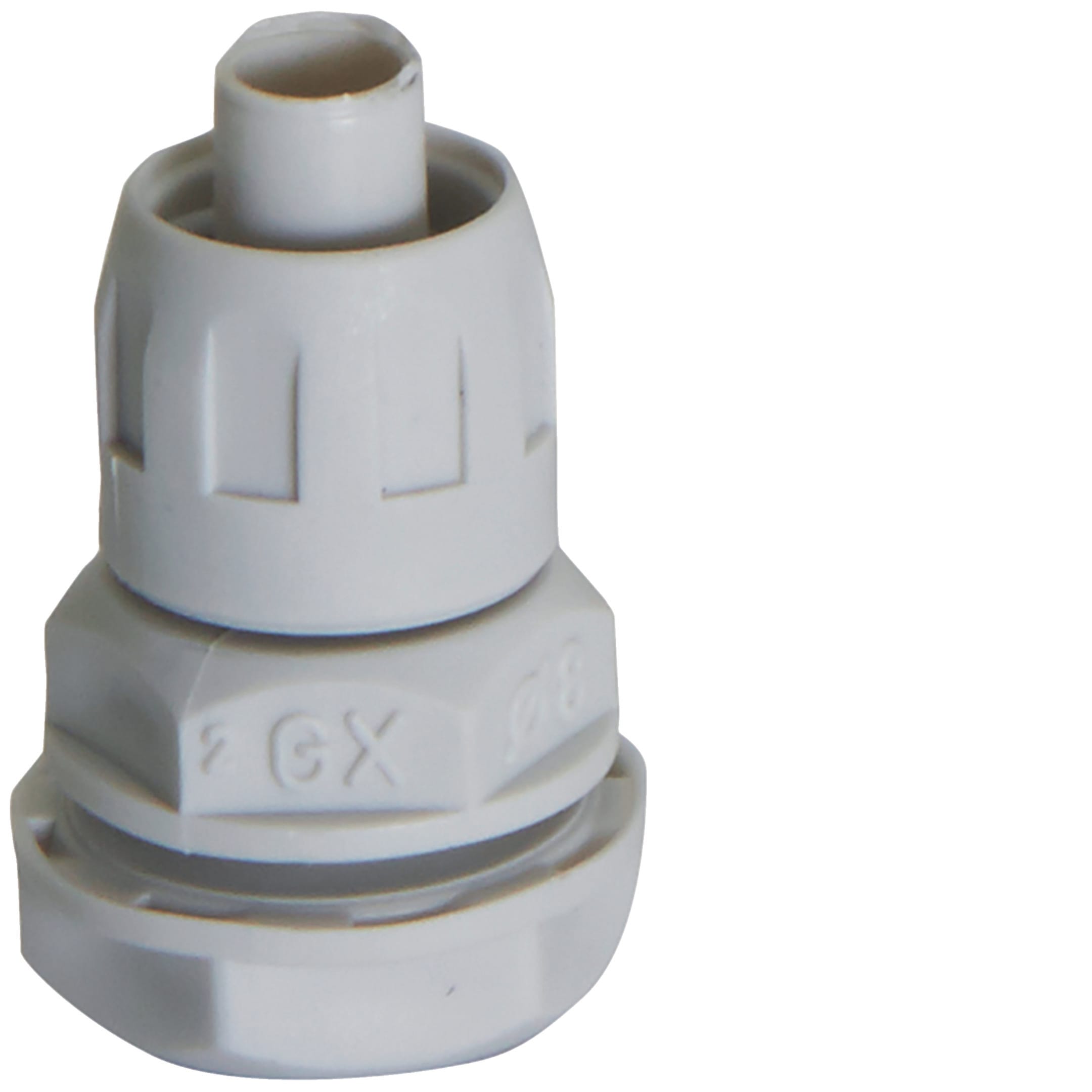 HAGER BOCCHIOTTI - Raccordo girevole guaina spiralata-scatola IP65 passo GAS grigio RPS8