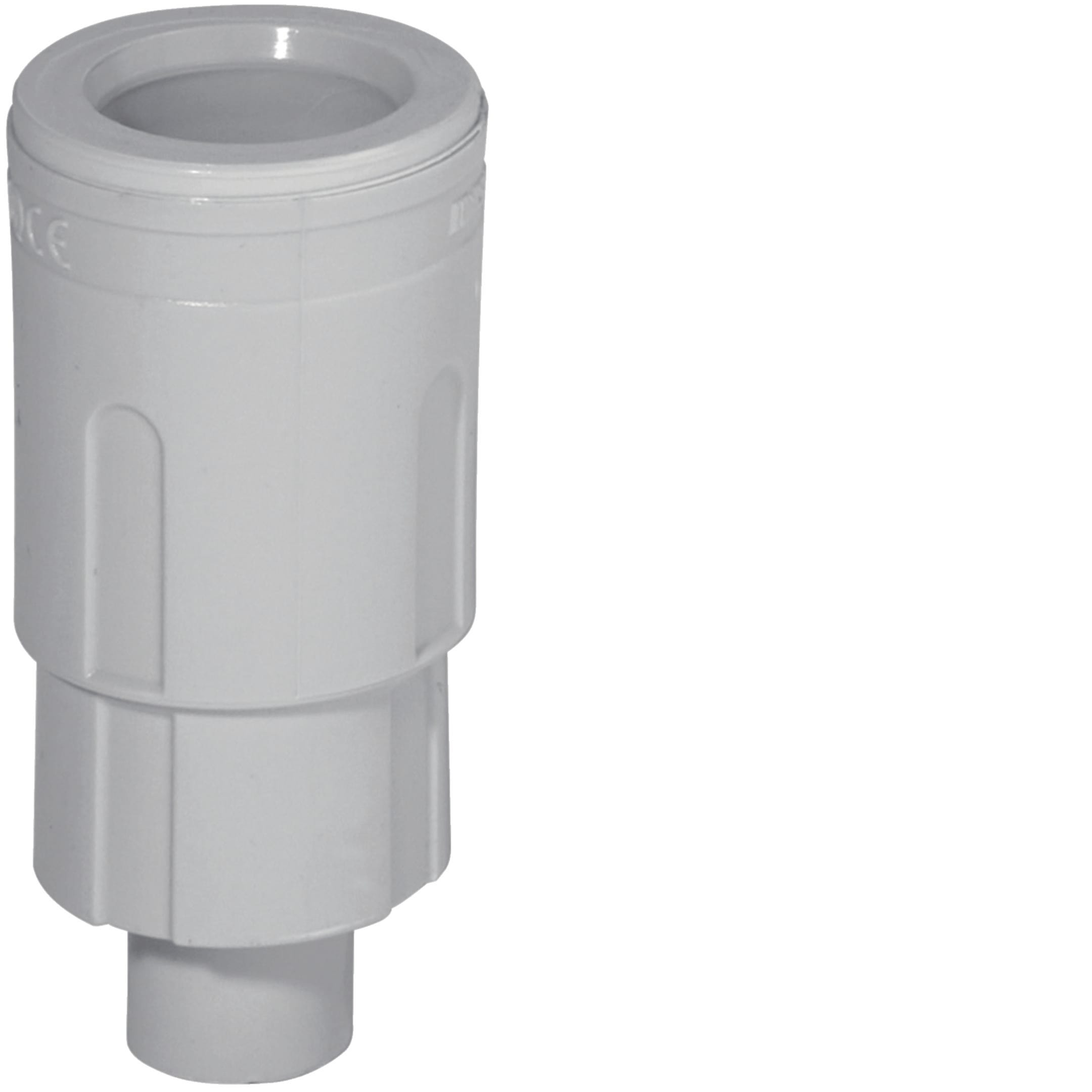 HAGER BOCCHIOTTI - Raccordo tubo rigido 40mm - guaina 32mm IP67 grigio GSTON40