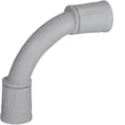 HAGER BOCCHIOTTI - Curva a 90° ad innesto rapido IP67 grigia in sacchetto da 6pz CIRN25