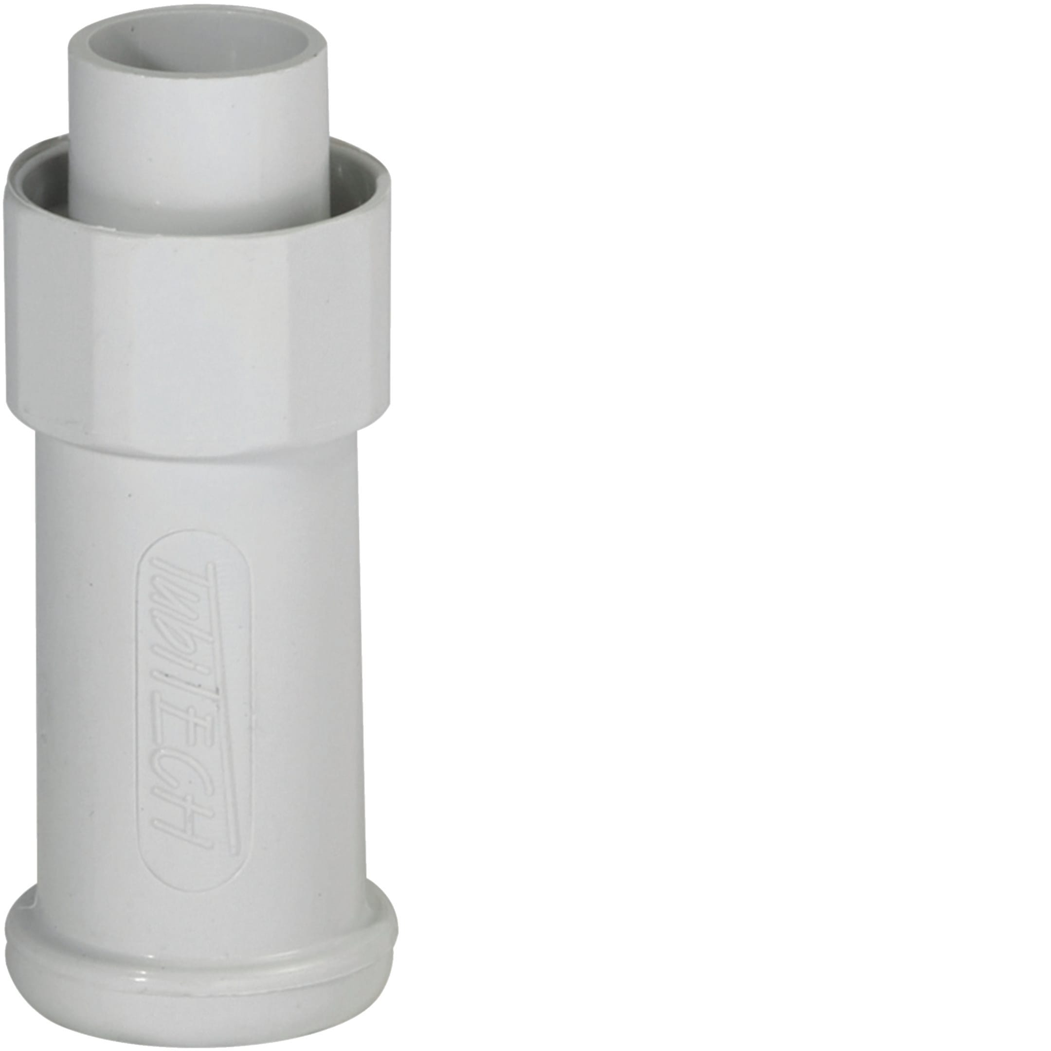 HAGER BOCCHIOTTI - Raccordo tubo rigido-guaina spiralata pari diametro IP65 grigio IPR50
