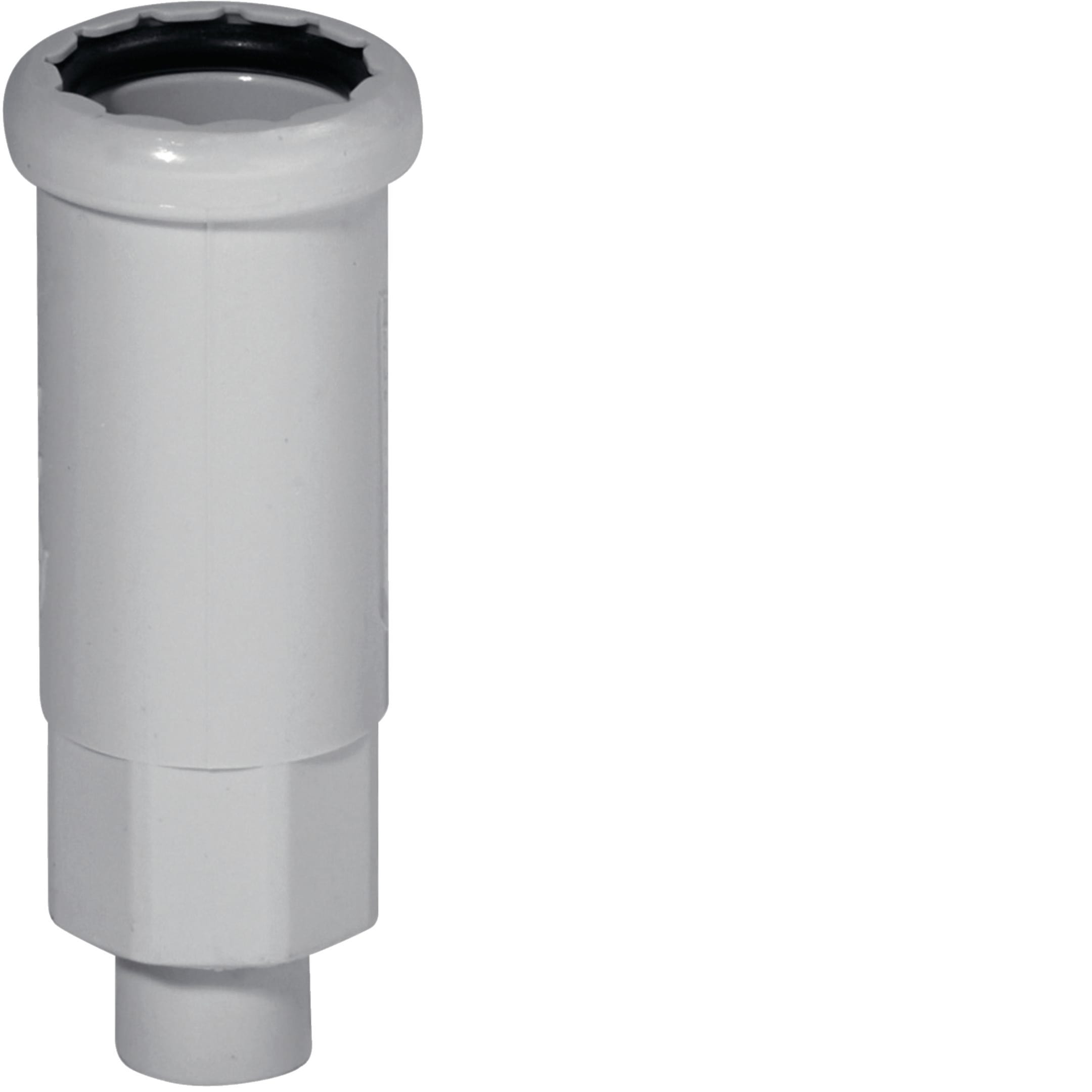 HAGER BOCCHIOTTI - Raccordo tubo rigido 40mm - guaina spiralata 32mm IP65 grigio BLOG40