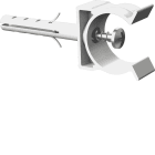 HAGER BOCCHIOTTI - Supporto fissatubo a scatto con tassello e viti per tubi rigidi da 16 mm grigio