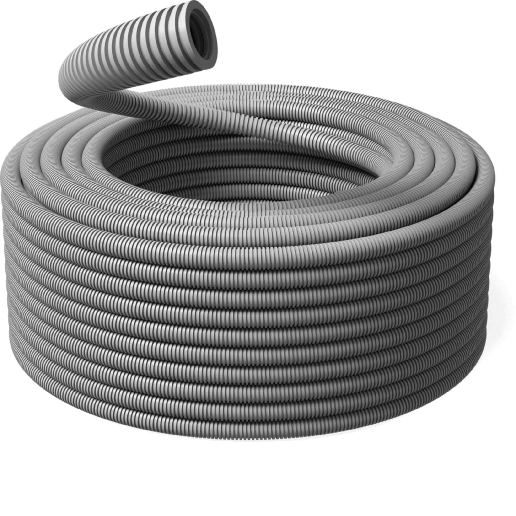 HAGER BOCCHIOTTI - Tubo corrugato autorinvenente ICTA 34223-33433 LSZH grigio 40 mm rotolo 25 m