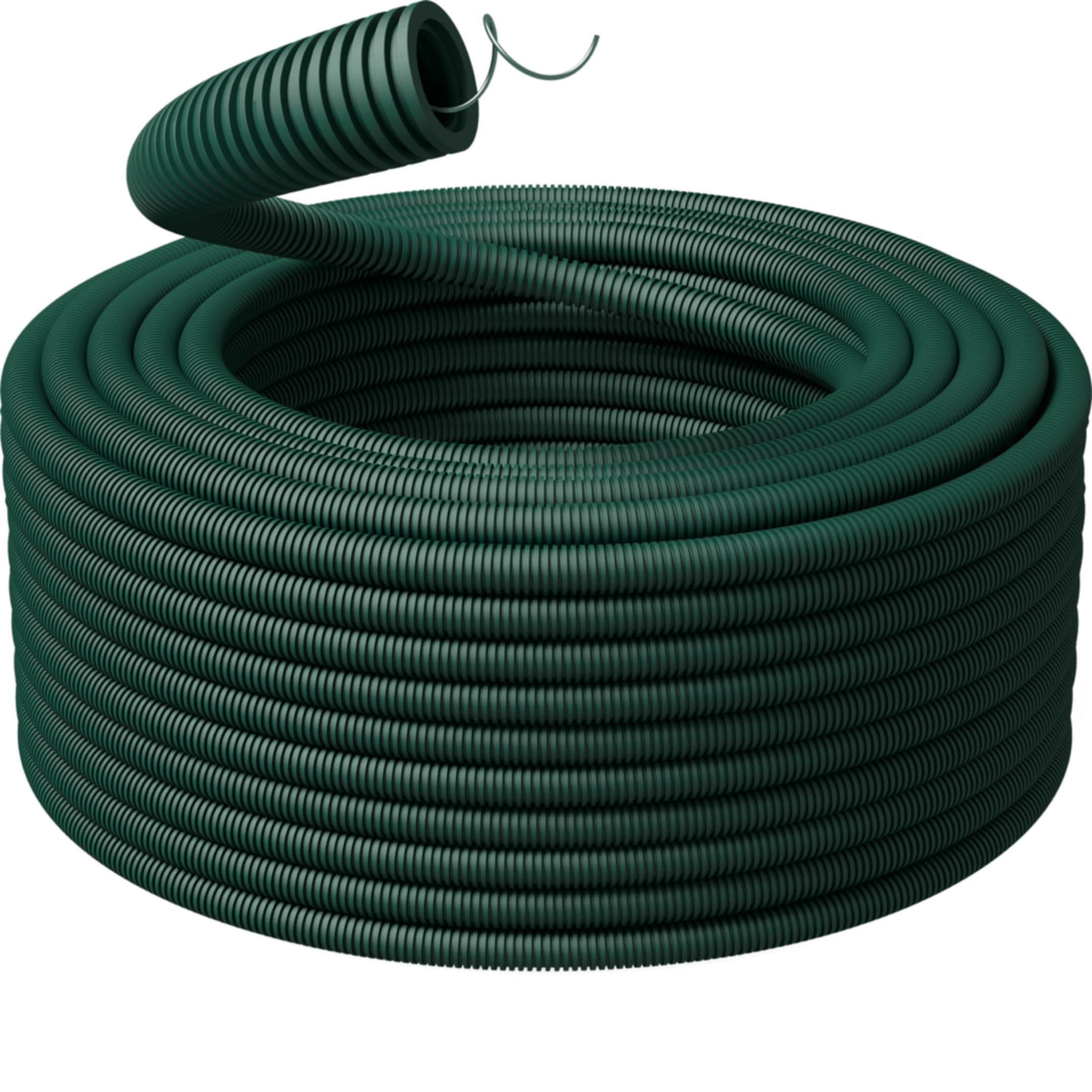 HAGER BOCCHIOTTI - Tubo corrugato autorinvenente ICTA ECO GREEN 34223 LSZH verde 16 mm con tirafilo