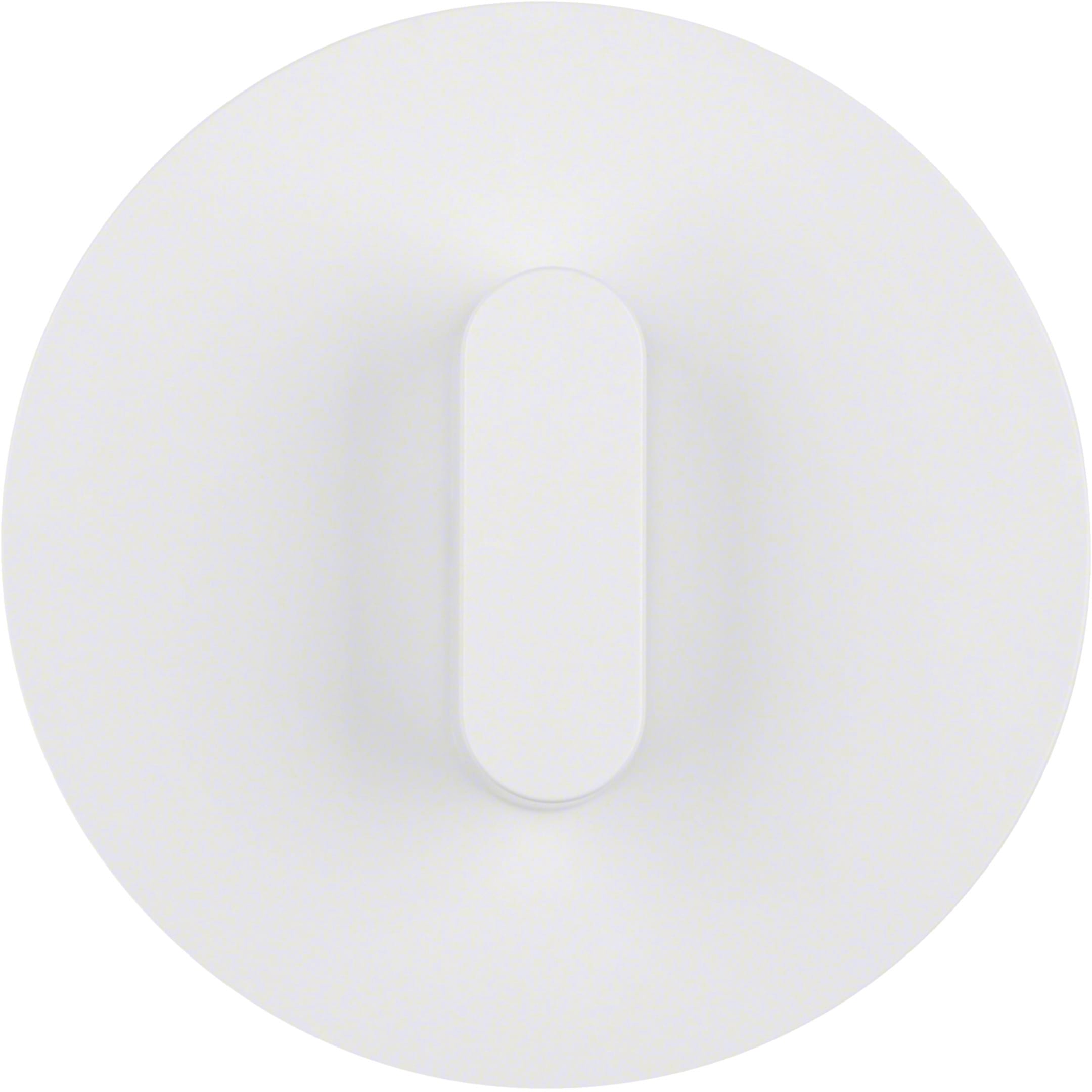 HAGER BOCCHIOTTI - Placca con traversino x interruttore/Puls. a manopola R.classic bianco polare