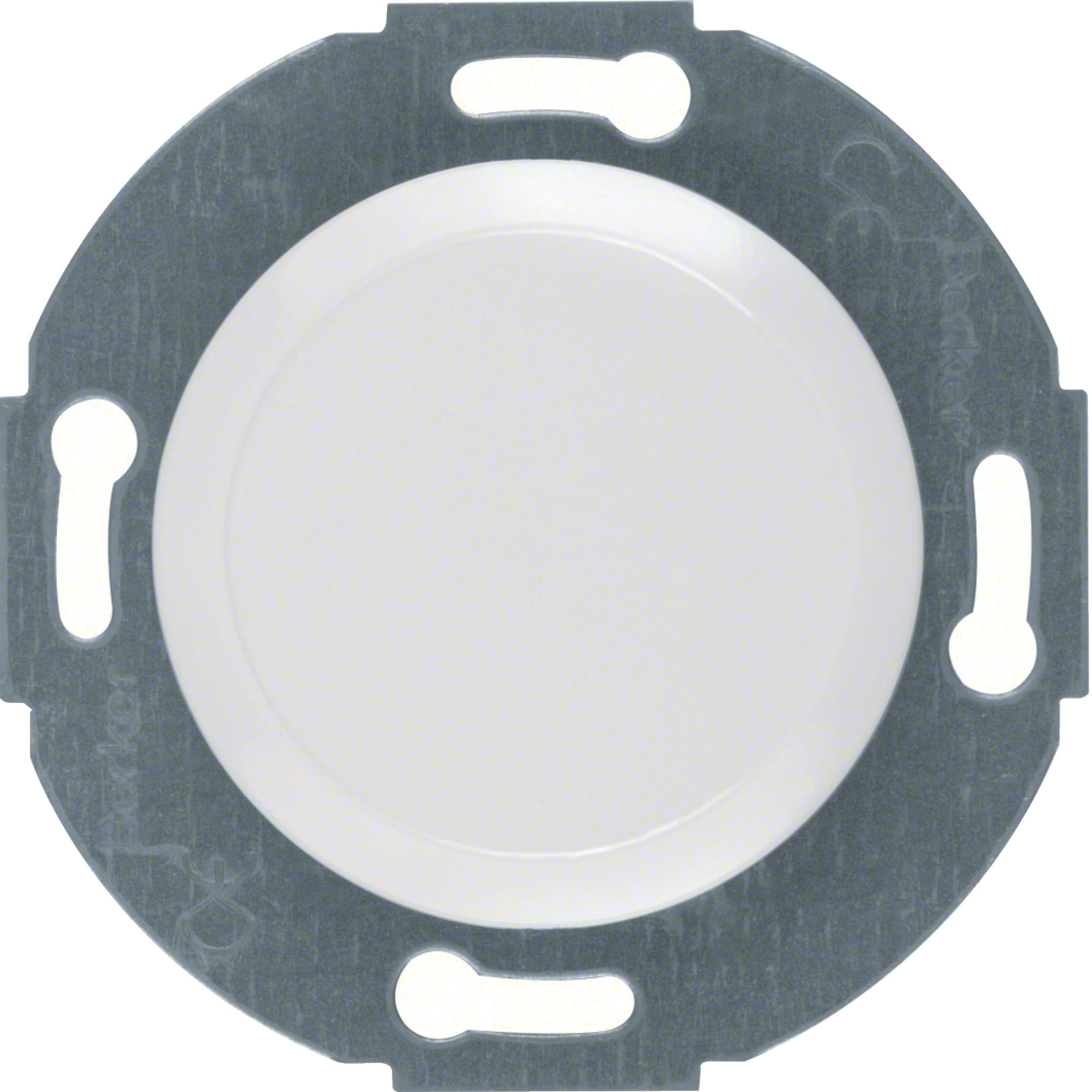 HAGER BOCCHIOTTI - Inserto cieco con pezzo centrale Serie 1930/Glas bianco polare lucido
