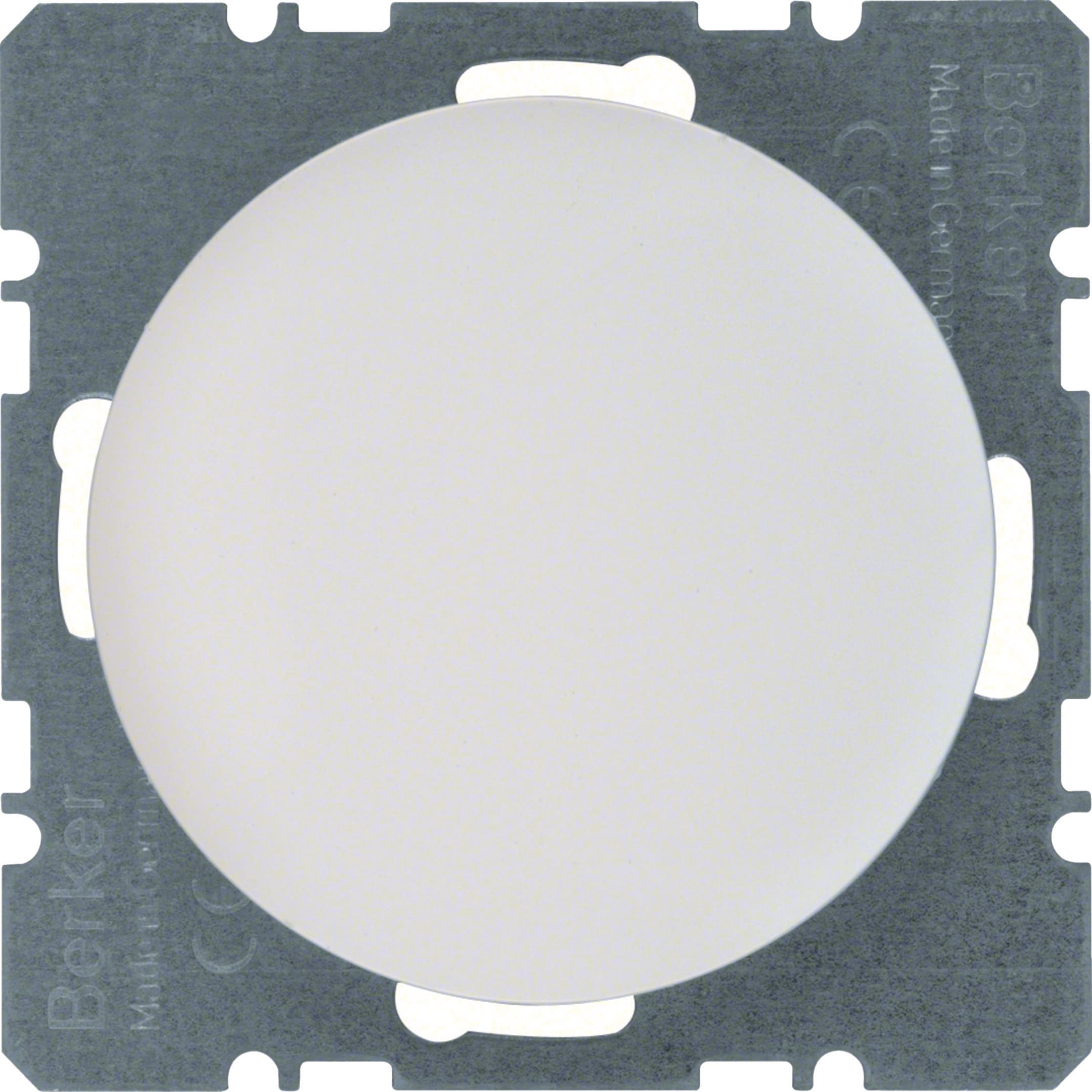 HAGER BOCCHIOTTI - Inserto cieco con pezzo centrale Berker R.1/R.3 bianco polare lucido