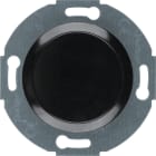 HAGER BOCCHIOTTI - Inserto cieco con pezzo centrale Serie 1930/Glas nero lucido