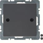 HAGER BOCCHIOTTI - Inserto cieco con Pezzo c.le, avvitabile Serie Q.1/Q.3 antrac.Vellut, vernic.