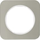 HAGER BOCCHIOTTI - Cornice singola Berker R.1 acciaio inox/bianco polare