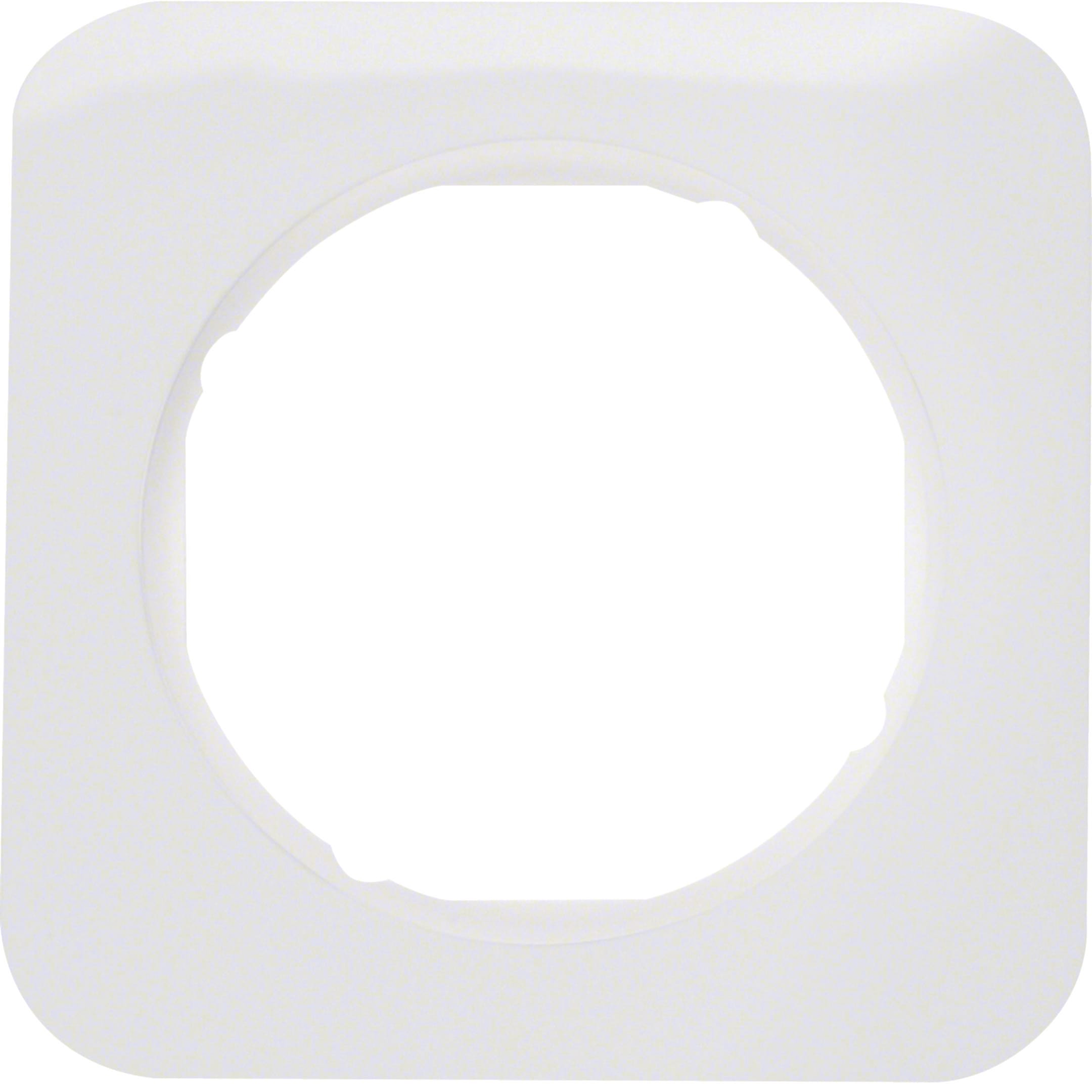 HAGER BOCCHIOTTI - Cornice singola Berker R.1 bianco polare lucido