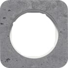 HAGER BOCCHIOTTI - Cornice singola Berker R.1 grigio/bianco polare lucido, calcestruzzo