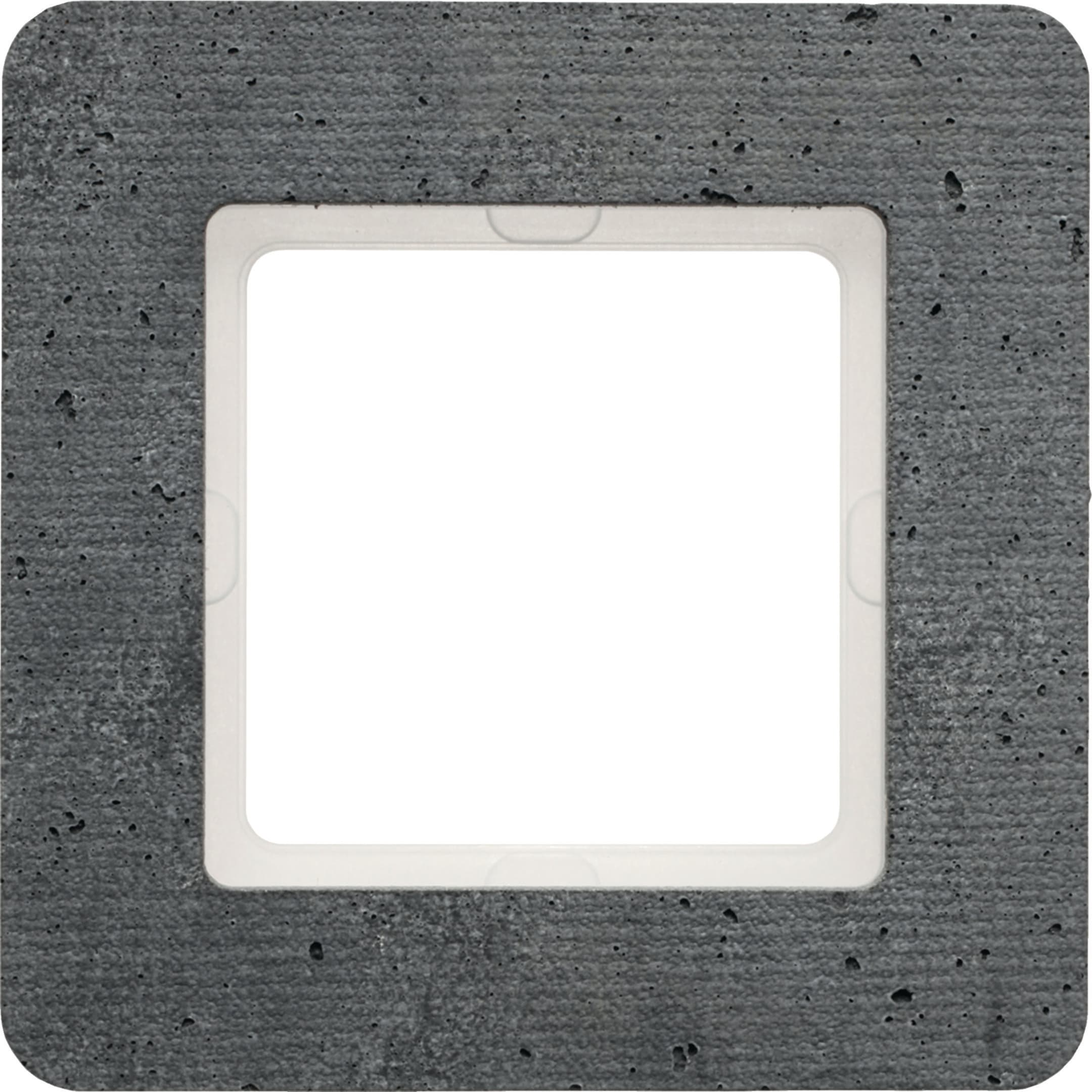 HAGER BOCCHIOTTI - Cornice singola Berker Q.7 calcestruzzo stutturato