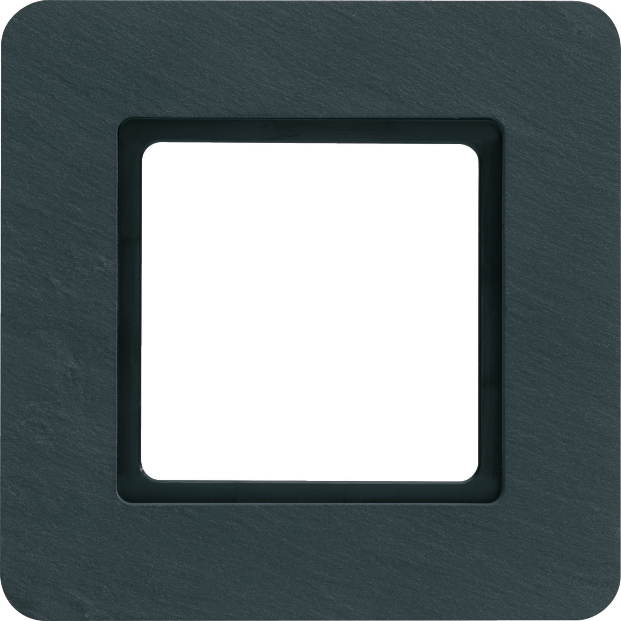 HAGER BOCCHIOTTI - Cornice singola Berker Q.7 ardesia naturale, per illuminazione