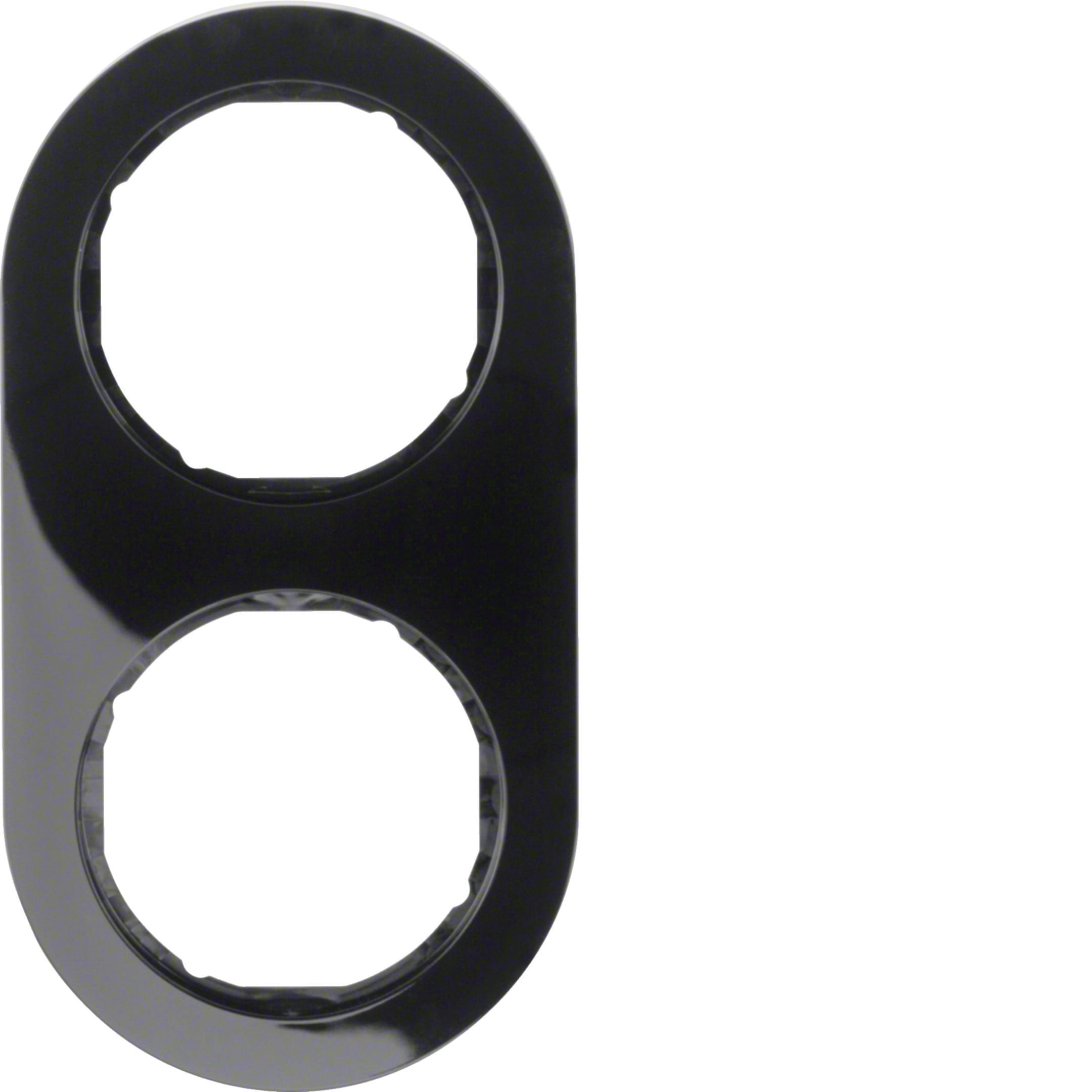 HAGER BOCCHIOTTI - Cornice doppia Serie R.classic?nero lucido