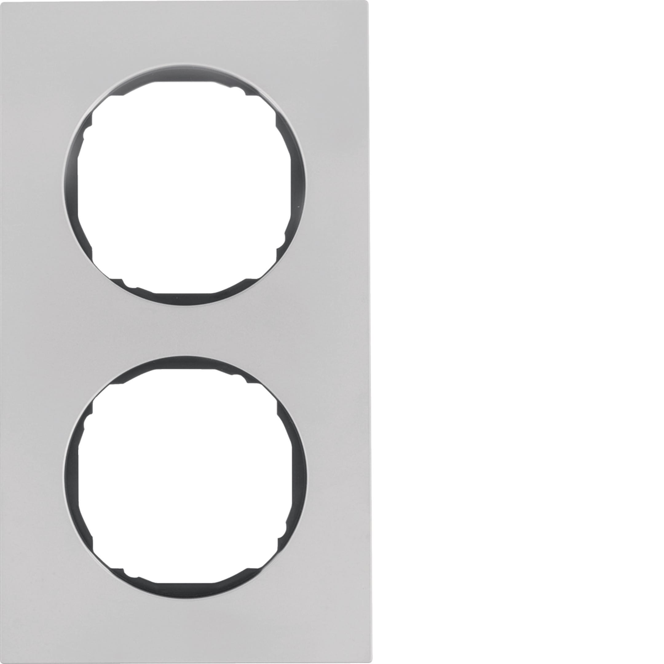HAGER BOCCHIOTTI - Cornice doppia R.8 acciaio inox