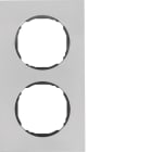 HAGER BOCCHIOTTI - Cornice doppia R.8 acciaio inox