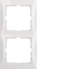 HAGER BOCCHIOTTI - Cornice doppia Berker S.1 bianco polare lucido