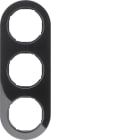 HAGER BOCCHIOTTI - Cornice tripla Serie R.classic?nero lucido