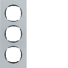 HAGER BOCCHIOTTI - Cornice tripla R.8 alluminio