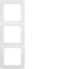 HAGER BOCCHIOTTI - Cornice tripla Berker S.1 bianco polare opaco