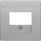 HAGER BOCCHIOTTI - Pezzo centrale con finestra TAE Berker Q.1/Q.3 alu velluto, verniciato
