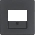 HAGER BOCCHIOTTI - Pezzo centrale con finestra TAE Berker Q.1/Q.3 antracite velluto, verniciato