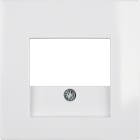 HAGER BOCCHIOTTI - Pezzo centrale con finestra TAE Berker S.1/B.3/B.7 bianco polare lucido