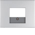HAGER BOCCHIOTTI - Pezzo centrale con finestra TAE Berker K.5 alu, alluminio anodizzato