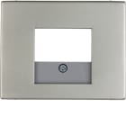 HAGER BOCCHIOTTI - Pezzo centrale con finestra TAE Berker K.5 acciaio inox, metallo opaco