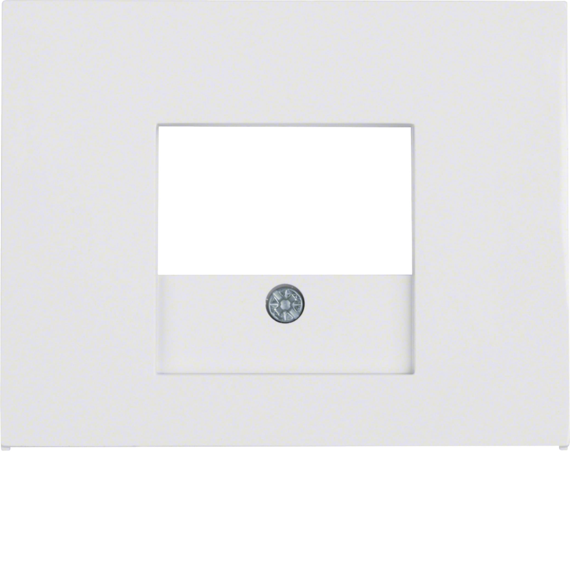 HAGER BOCCHIOTTI - Pezzo centrale con finestra TAE Berker K.1 bianco polare lucido