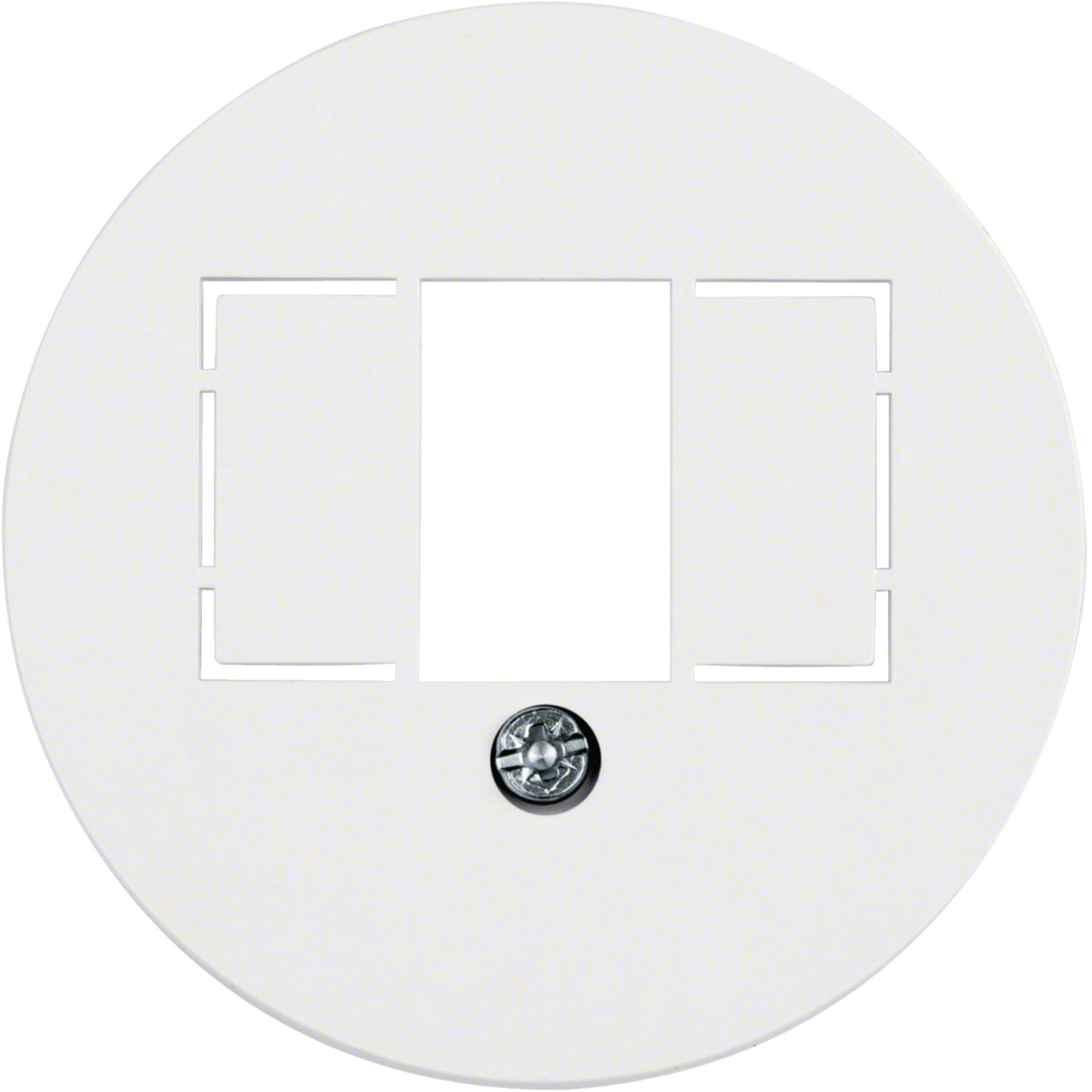 HAGER BOCCHIOTTI - Pezzo centrale con finestra TAE Serie 1930/Glas bianco polare lucido