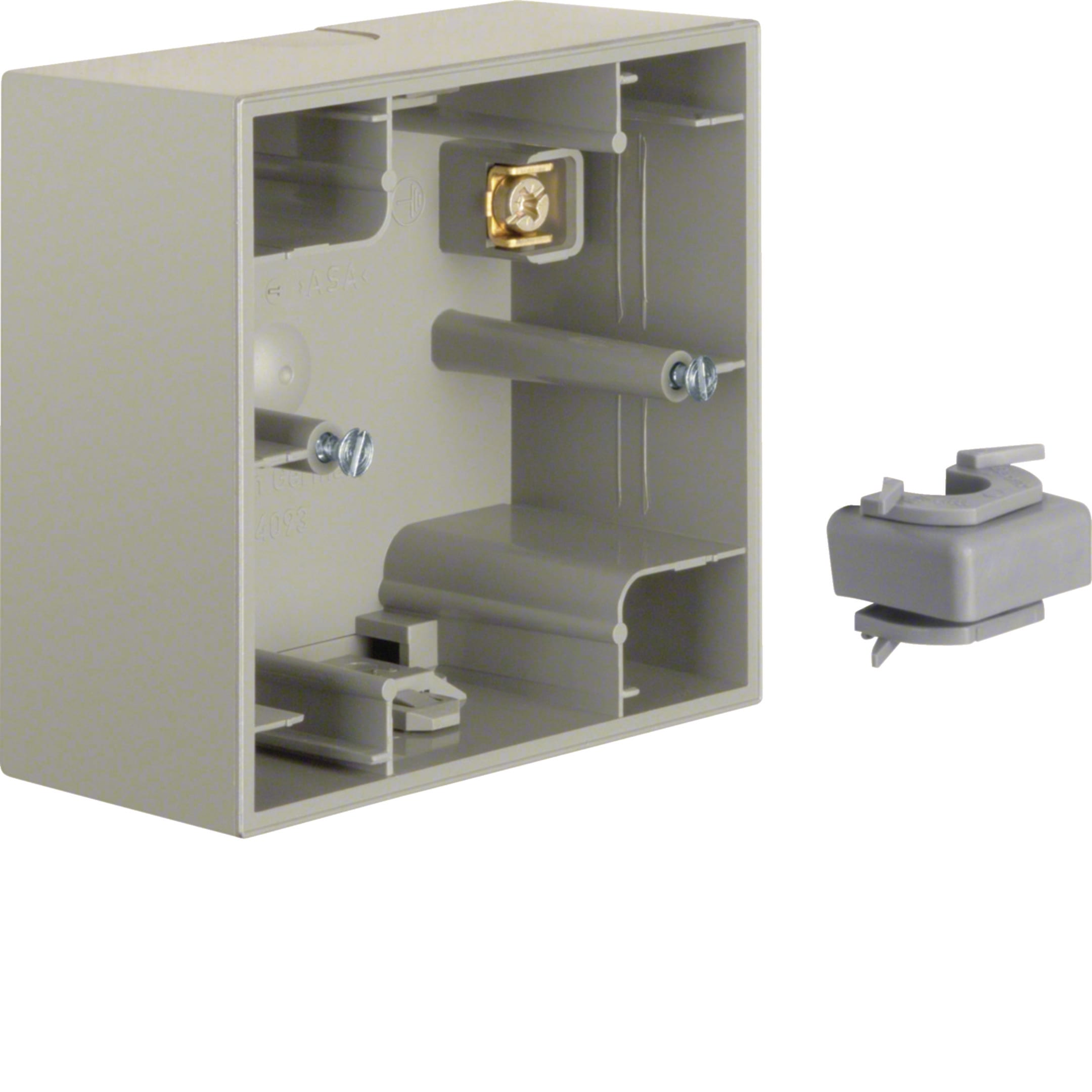 HAGER BOCCHIOTTI - Scatola a parete singola Berker K.5 acciaio inox opaco, verniciato