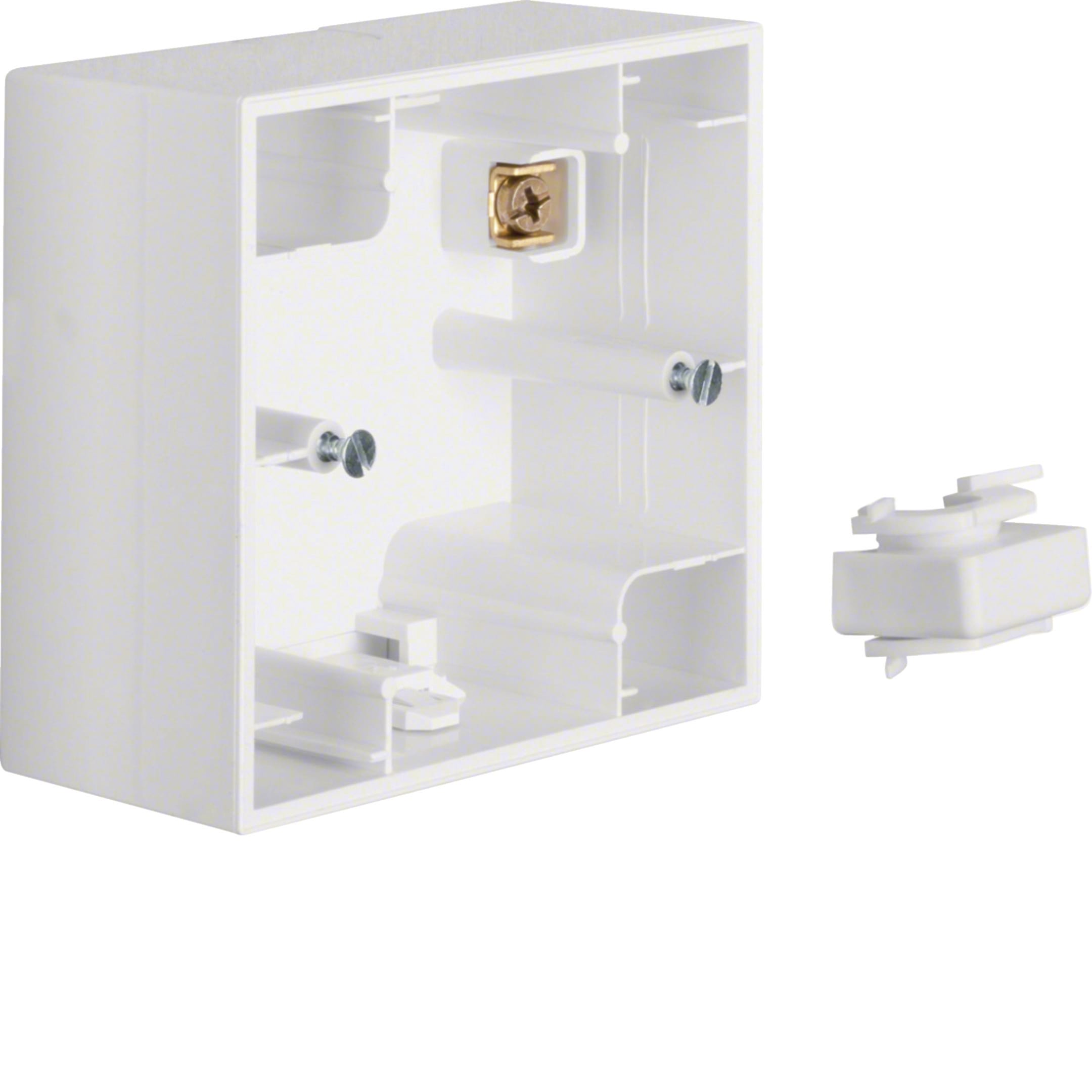 HAGER BOCCHIOTTI - Scatola a parete singola Berker K.1 bianco polare lucido