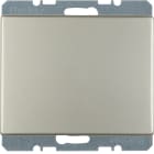 HAGER BOCCHIOTTI - Inserto cieco con pezzo centrale Berker K.5 acciaio inox, metallo opaco
