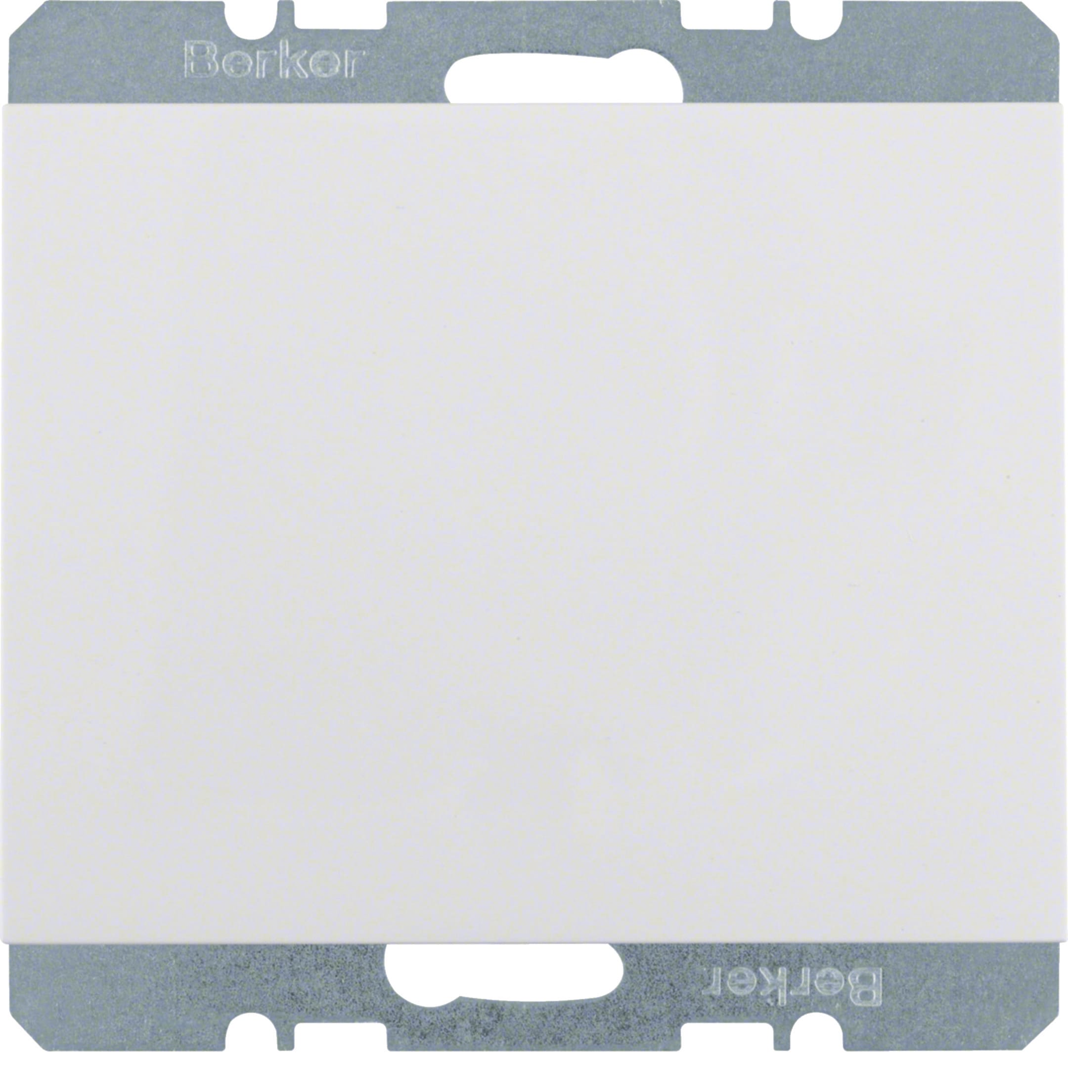 HAGER BOCCHIOTTI - Inserto cieco con pezzo centrale Berker K.1 bianco polare lucido