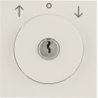 HAGER BOCCHIOTTI - Pezzo c.le serrat. e funz. puls. x ven. chiave estr. in 3 pos. S.1 bianco luc.