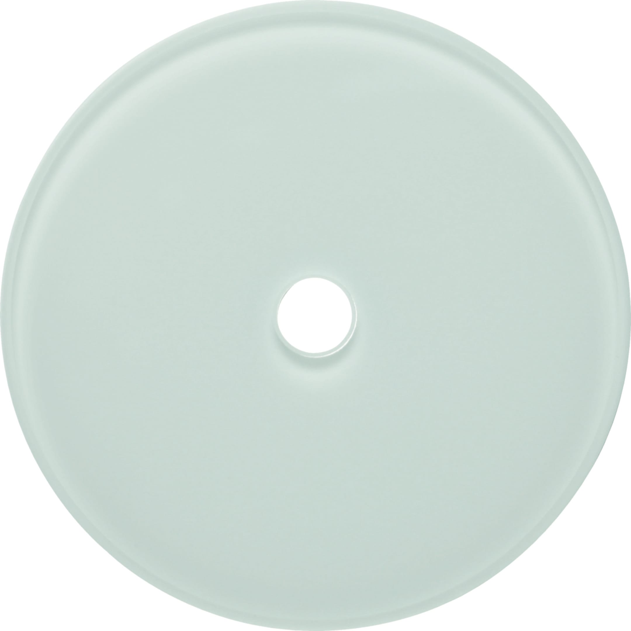 HAGER BOCCHIOTTI - Placca in vetro per interruttore/pulsante a manopola Serie Glas