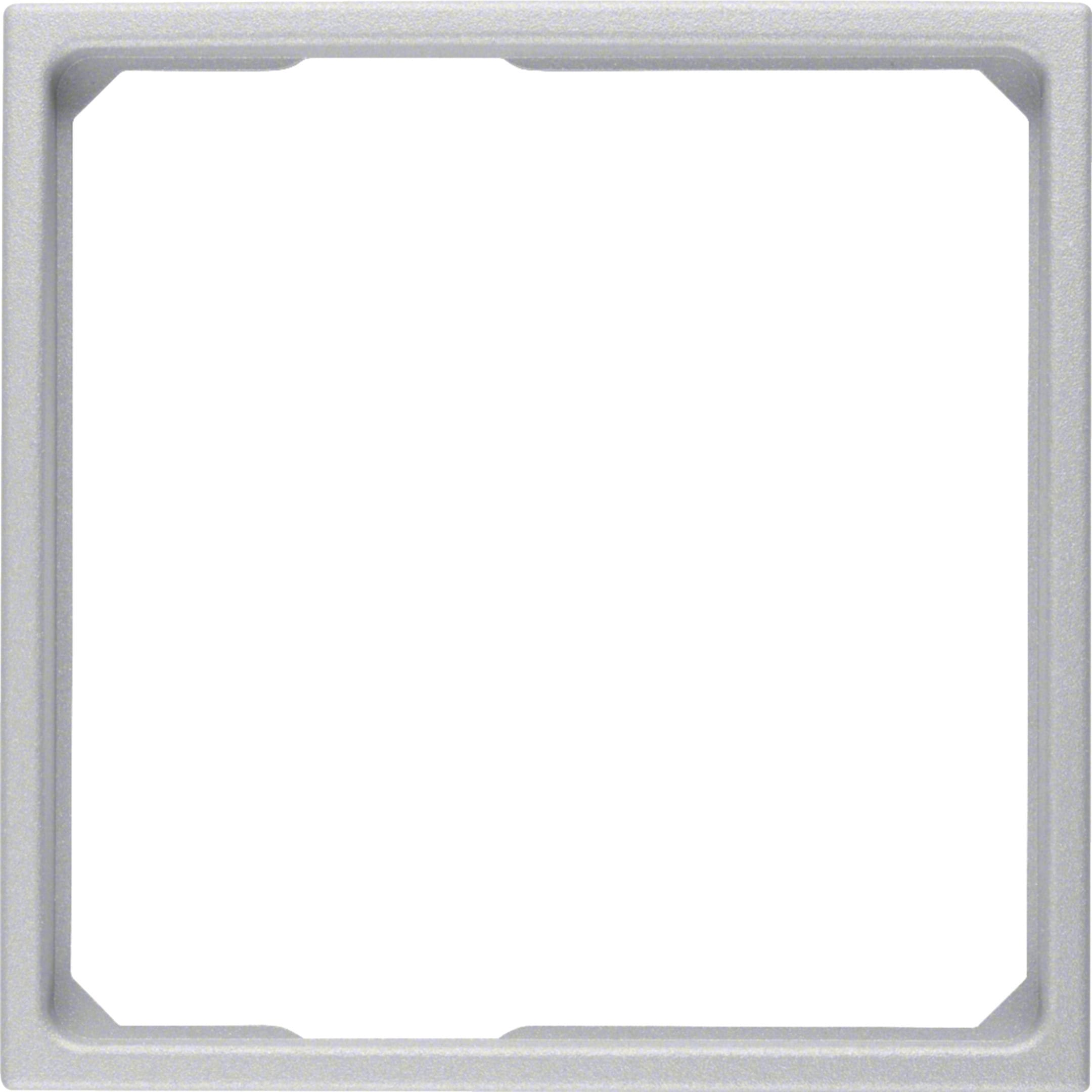 HAGER BOCCHIOTTI - Anello adattatore x pezzo centrale 50 x 50 mm Berker B.7 alu opaco, verniciato
