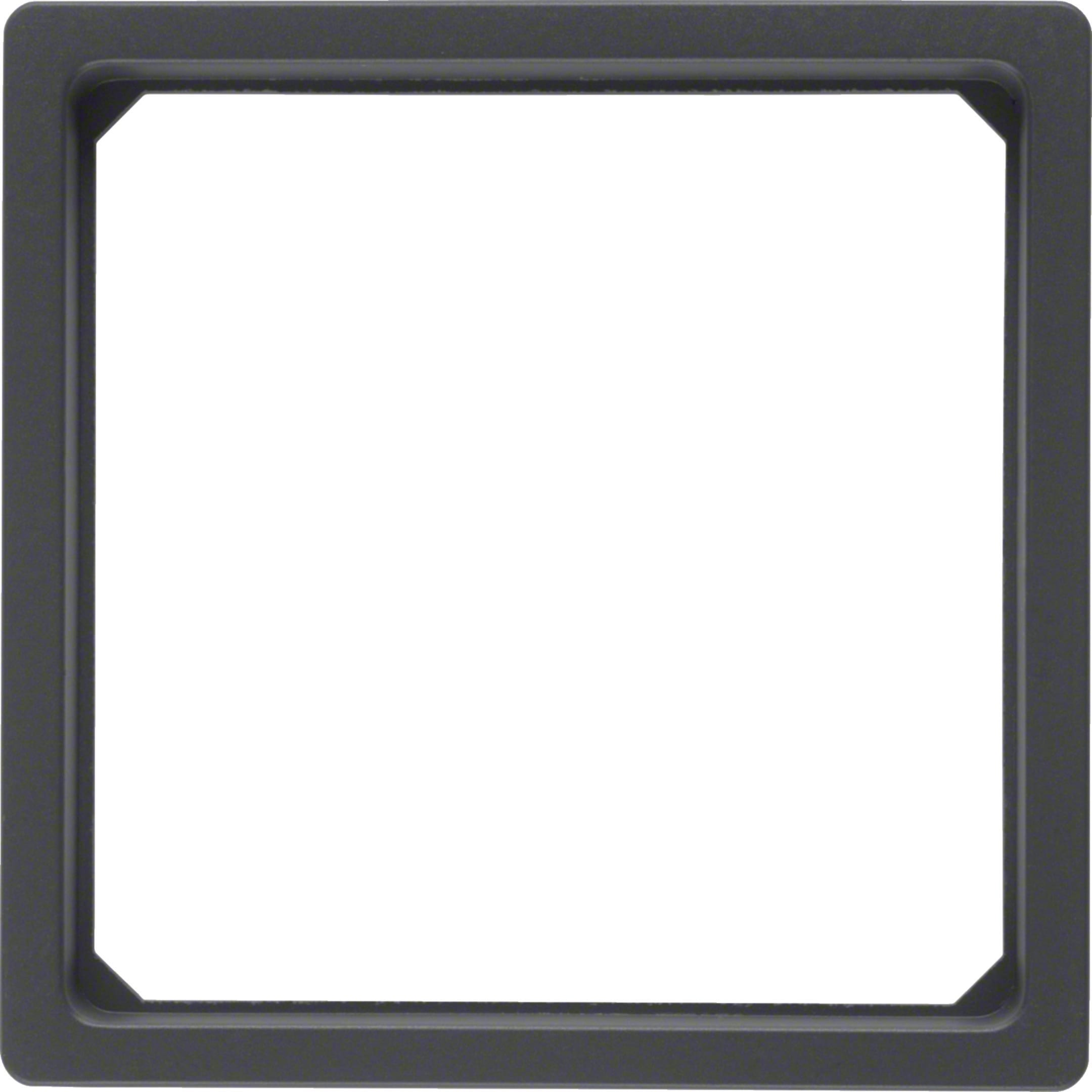 HAGER BOCCHIOTTI - Anello adattatore x pezzo c.le 50 x 50 mm Serie Q.1/Q.3 antrac.velluto, vern.
