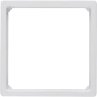 HAGER BOCCHIOTTI - Anello adattatore x pezzo c.le  50 x 50 mm Berker Q.1/Q.3 bianco polare velluto